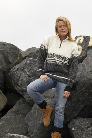 uld sweater fra Norge i ren ny uld 