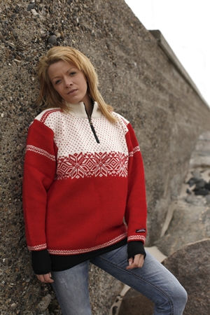 Flot Norwool sweater strik fra Norge i 100% ren ny uld