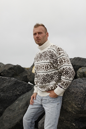 Ægte Islænder Sweater i 100% ren ny uld