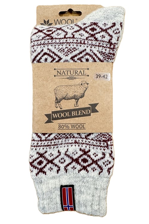 Varme hyggesokker 80% uld fra WOOLWEAR of Scandinavia