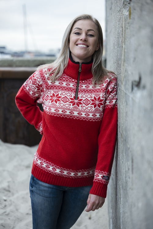 Klassisk norsk sweater af 100% uld fra NORWOOL