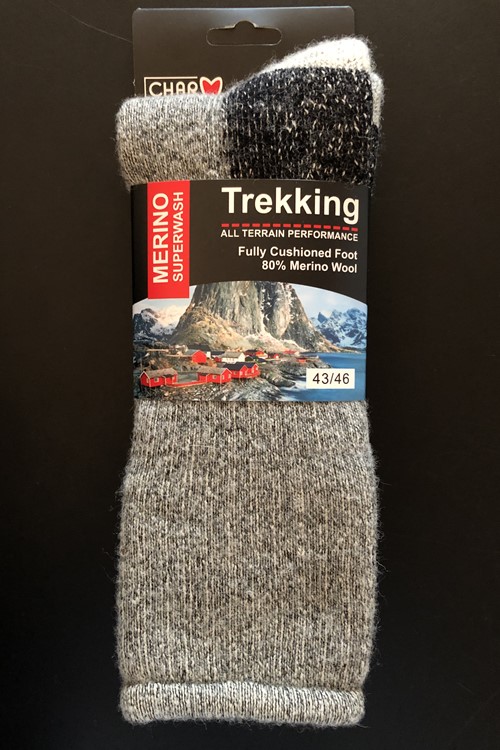 Trekking sokker af 80% merinould