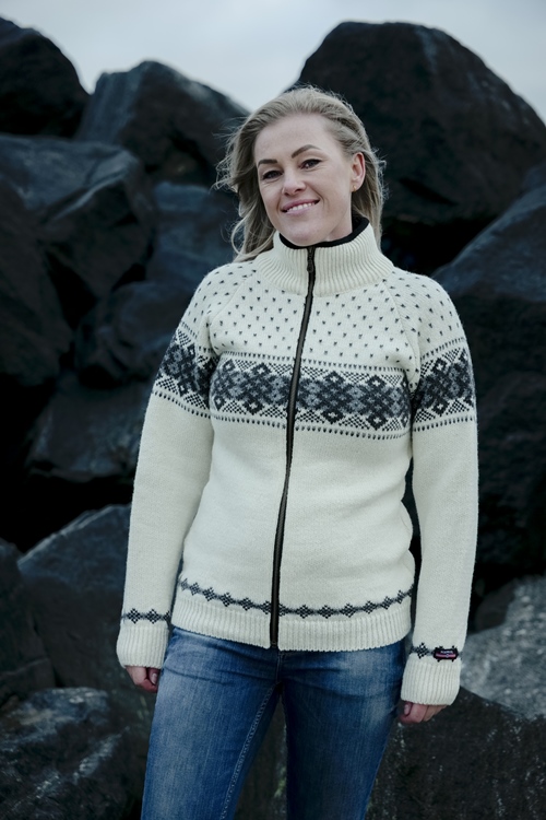 Original norsk cardigan fra NORWOOL af 100% uld