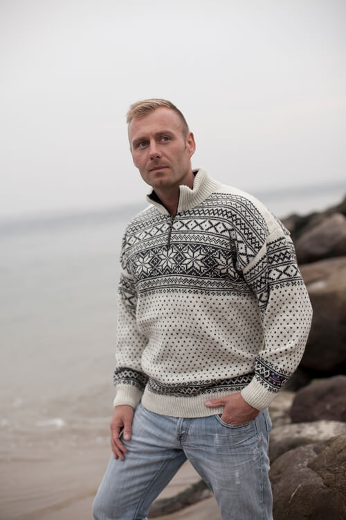 Gjestal Norwool sweater af Norsk strik ren ny uld