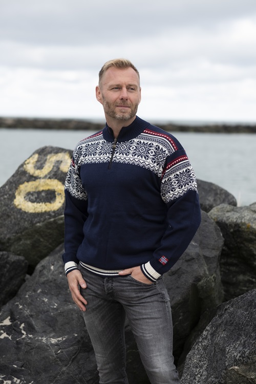 norsk luksus sweater merinould kamgarn